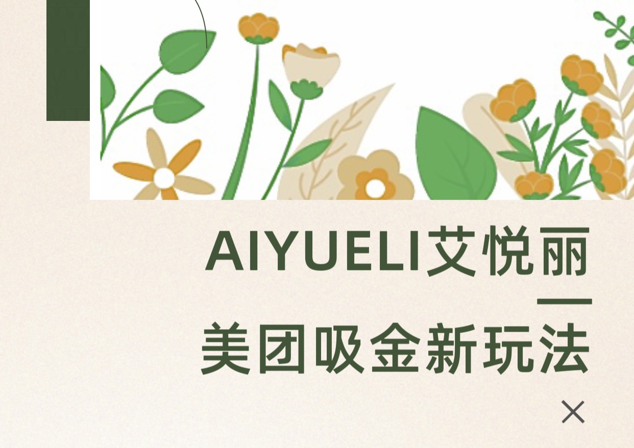 AIYUELI艾悦丽——美团線(xiàn)上流量吸金新(xīn)玩法